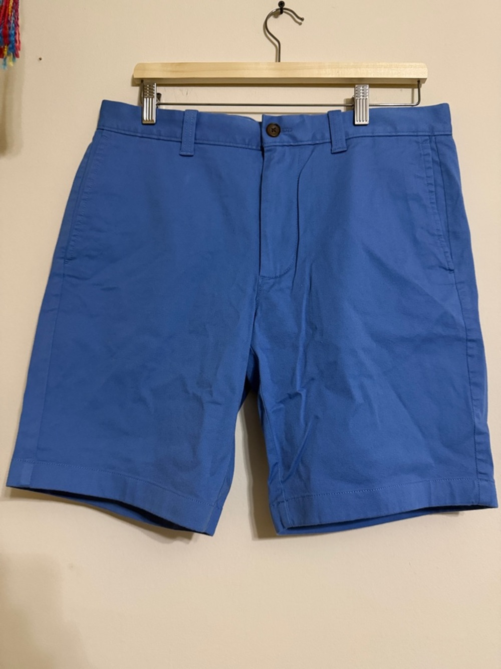 J. Crew Men’s Cornflower Blue Flat Front Chino Shorts